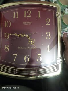 Vintage Seiko wall clock with Alarm