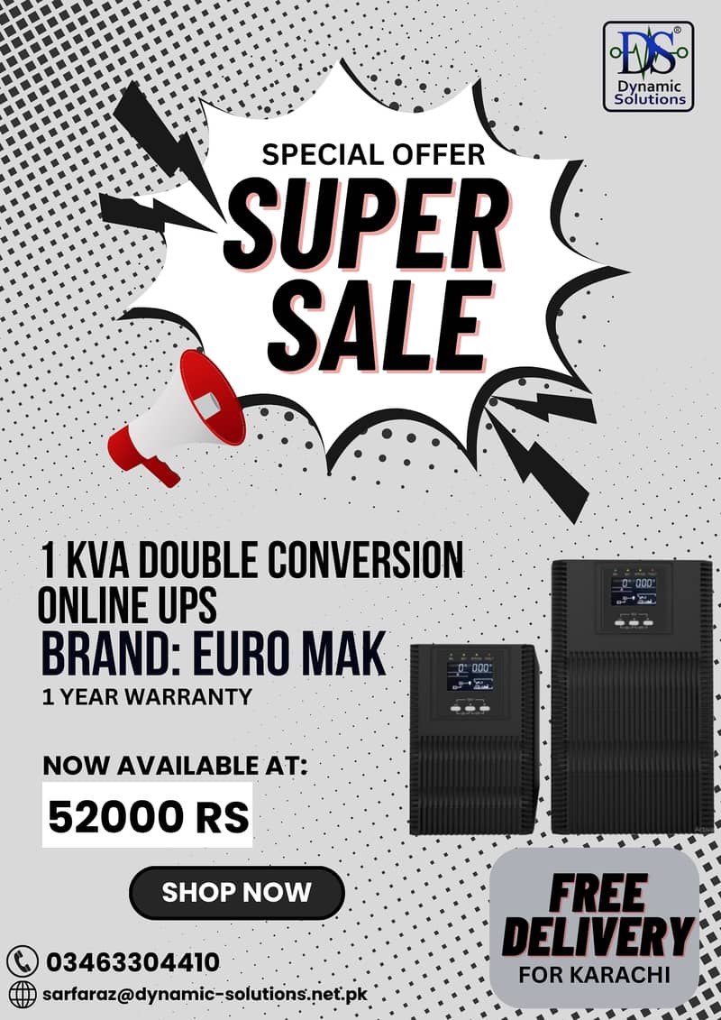 1 KVA DOUBLE CONVERTION ONLINE UPS 1