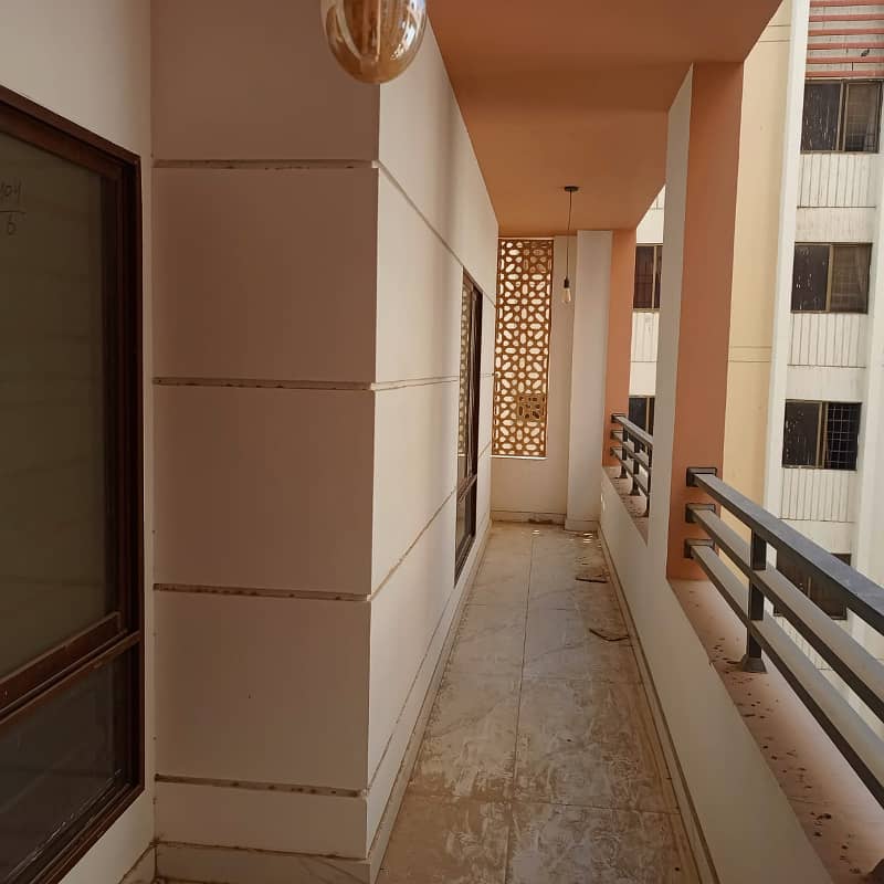 FOR RENT - 3 BEDDD BRAND NEW FLAT (WEST OPEN-CORNER) AVAILABLE IN METROPOLIS RESIDENCY, MAIN JINNAH AVENUE KARACHI 26