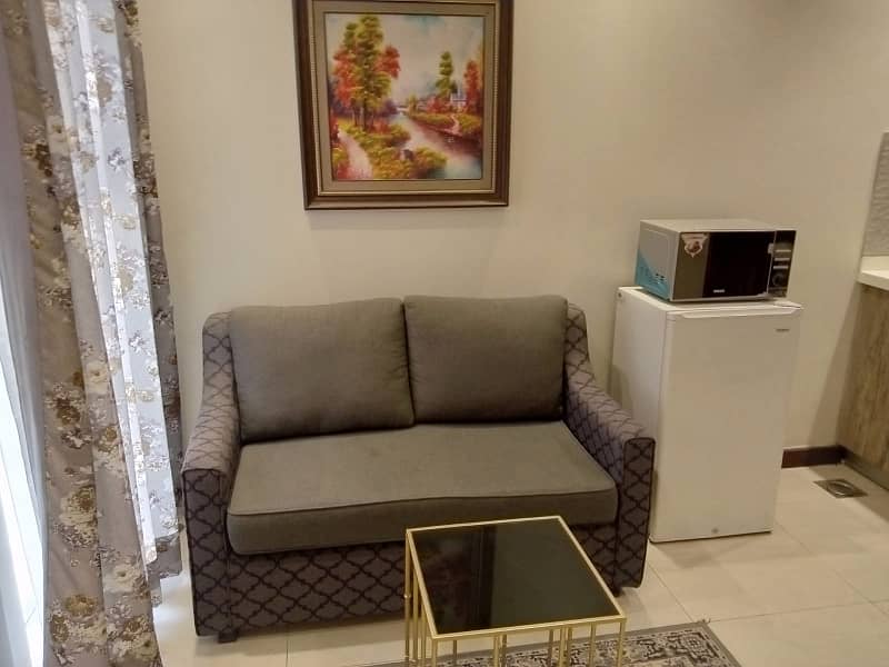 One Bed Furnished Apartment Available For Rent In Sector E Bahria Town Lahore 1