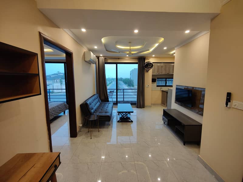 One Bed Furnished Apartment Available For Rent In Sector E Bahria Town Lahore 6