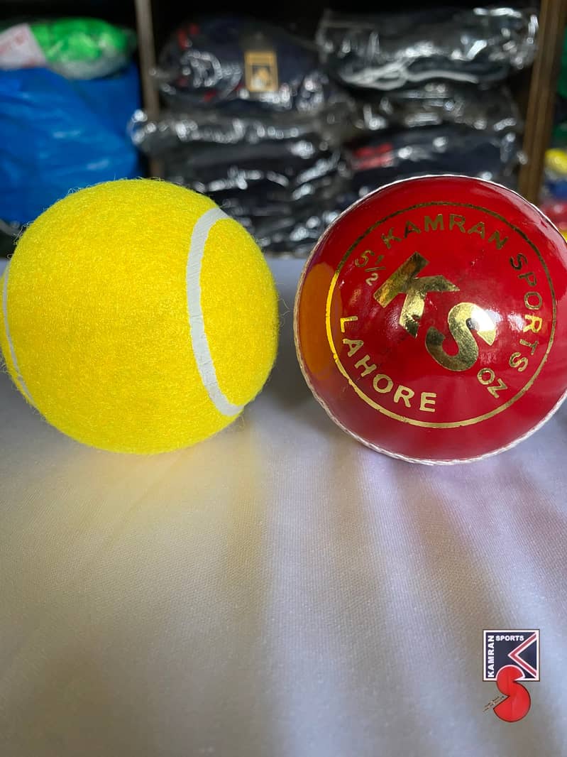 Soft Rubber Tennis Cricket Ball | Leather Cricket Ball | Kamran Sports 0