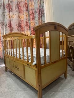 Baby cot with mattress