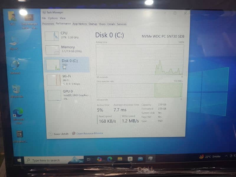 Dell latitude 7490 i5 8th generation 3