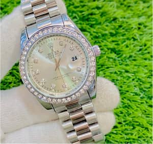 Rolex Datejust 16200 Aftermarket Diamond Floral Dial and Bezel 36mm. 0