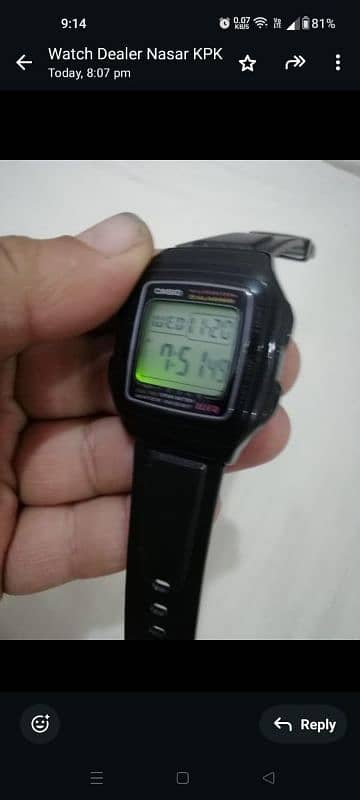 New Casio Illuminator 5 Alarm Dual Time Original  watch for sale 1