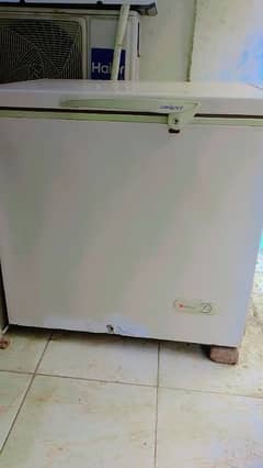 single door deep freezer.