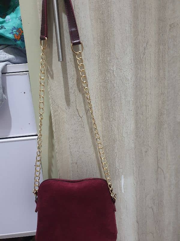 Maroon bag 1