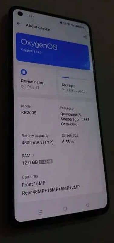 Oneplus 8t 12/256 0