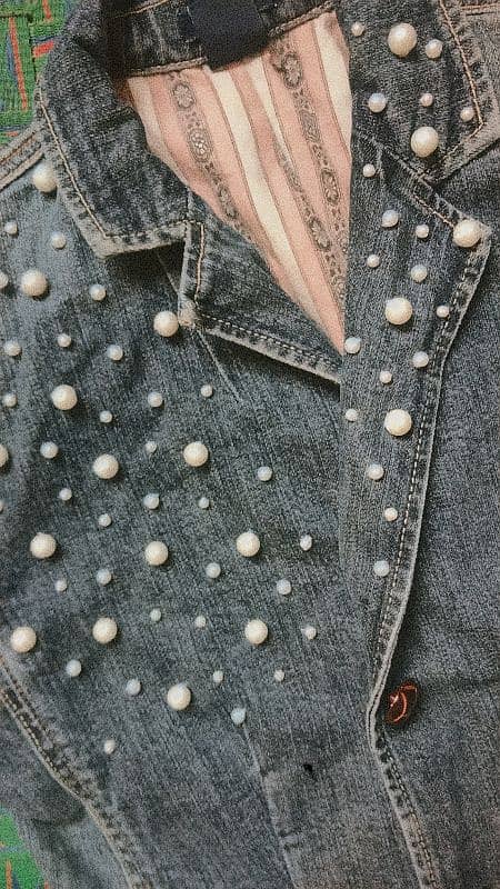 Denim jacket with hand work 4