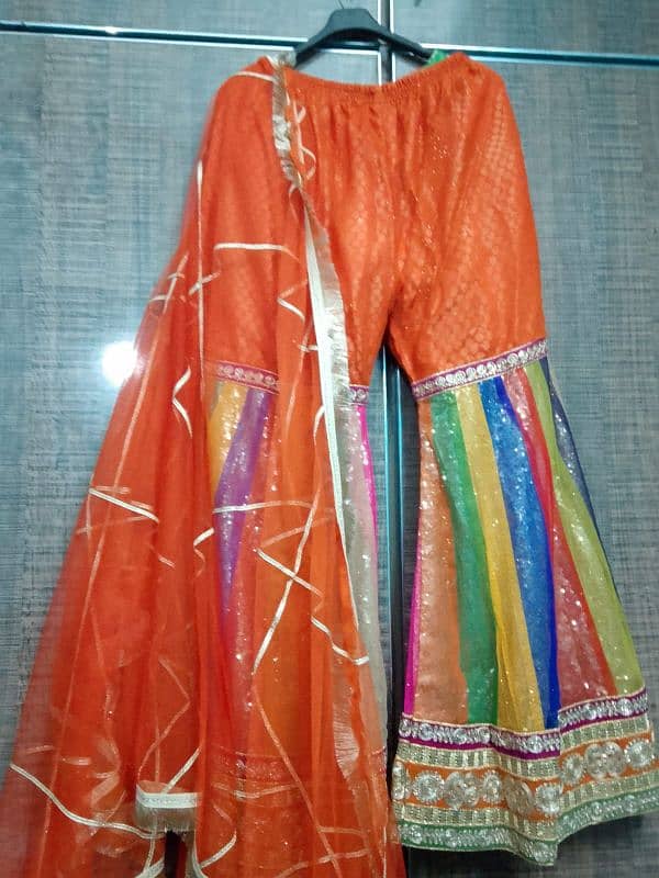 Shirt,sharara and dupatta 2