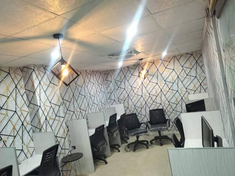 Furnished Office space for rent in Model town for (Call center + Software house + Marketing office and other setup as you want) 1