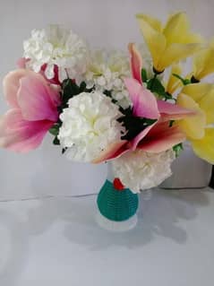 Artificial Flower Bunch With pot