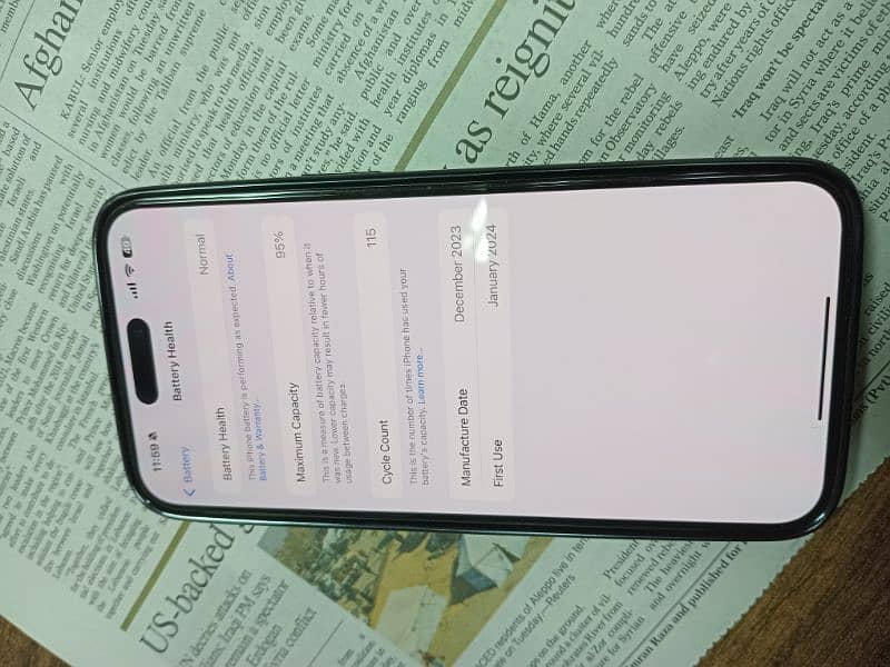 I Phone 15 pro max 256GB non PTA 0