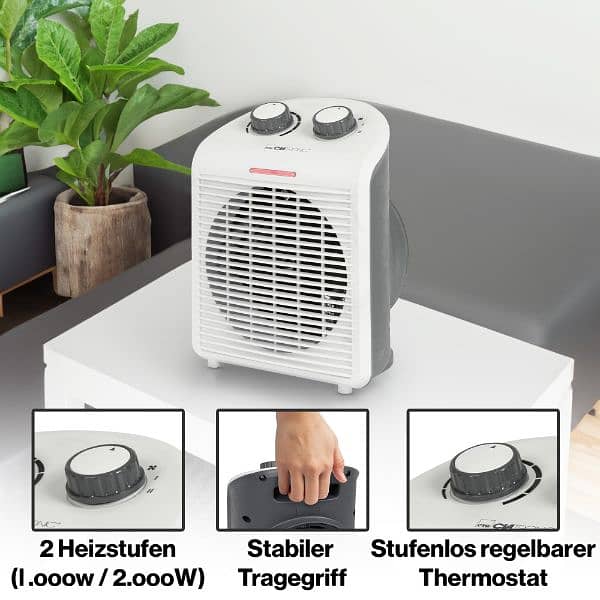 Clatronic Fan heater HL 3761 Black 1