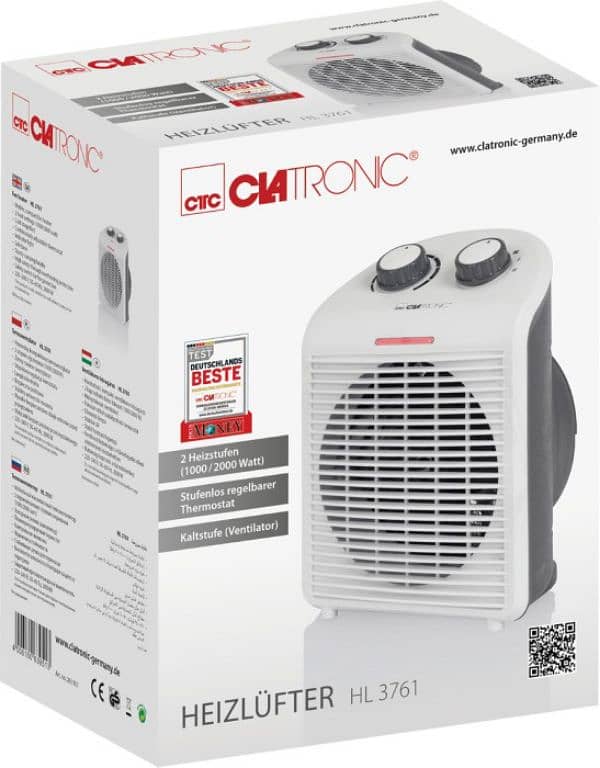 Clatronic Fan heater HL 3761 Black 4