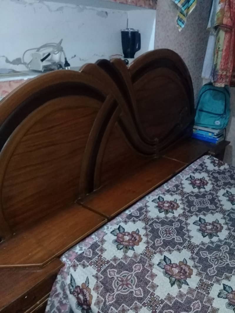 Wooden Bed with Mattress for Sale - Good Condition 3