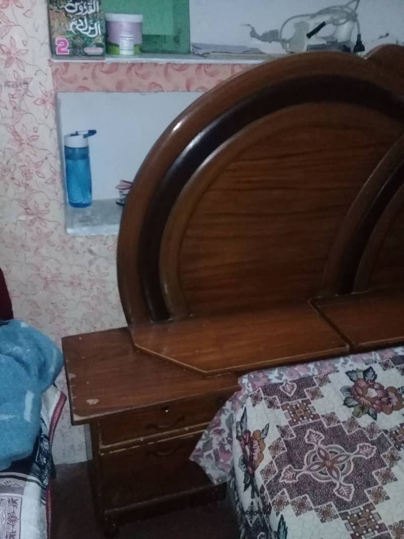 Wooden Bed with Mattress for Sale - Good Condition 4