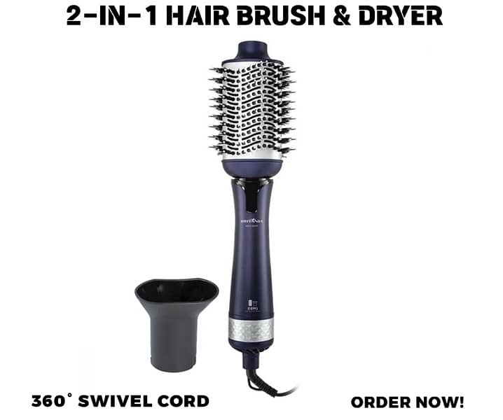 2-in-1 Hair Brush & Dryer 0