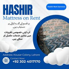 Hashir Mattress On Rent Services