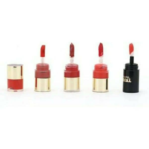 High Pigmented Velvet Glossy Lip Gloss Set-4Pcs in Stunning Reds pinks 0