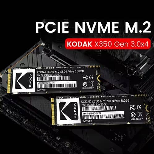 Kodak SSD NVME M2 / M. 2 256GB Drive Solid Hard 2280 M. 2 PCIe 3.0 Disk 3