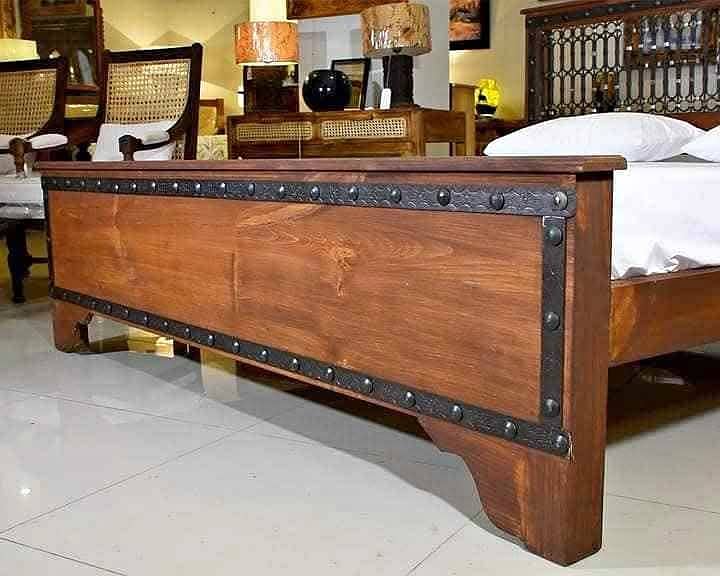 Bed from Pak Turk solid wood with metal work 10 years warranty 3