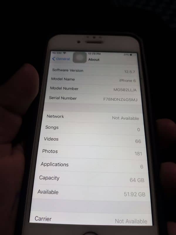 iphone 6 gold luch condition no any fult fine betry time  64 gb 6