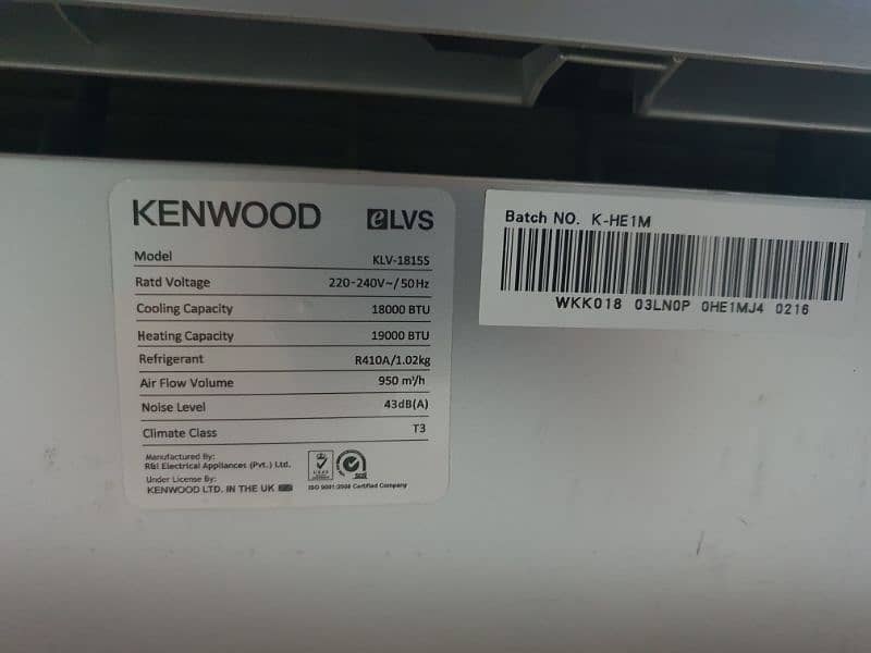 kenwood 1.5 ton ac non inverter 1