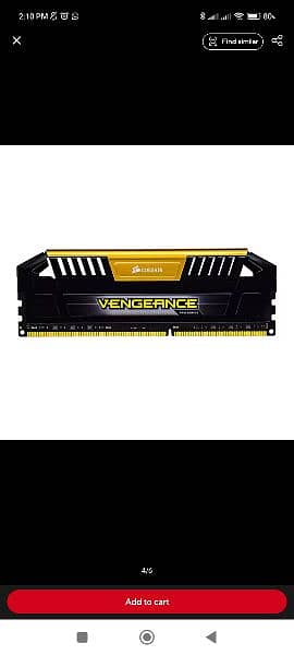 Corsair vengeance Brand new 1866 MGs ram 8gb single stick 0