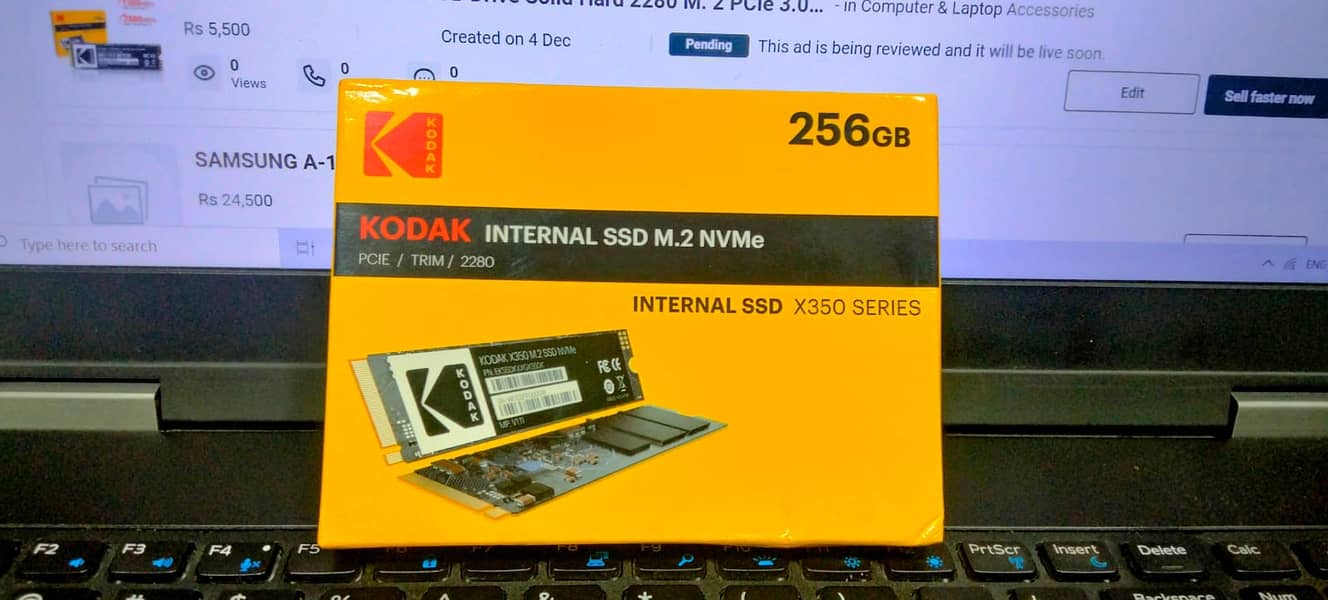 Kodak SSD NVME M2 / M. 2 256GB Drive Solid Hard 2280 M. 2 PCIe 3.0 Disk 1