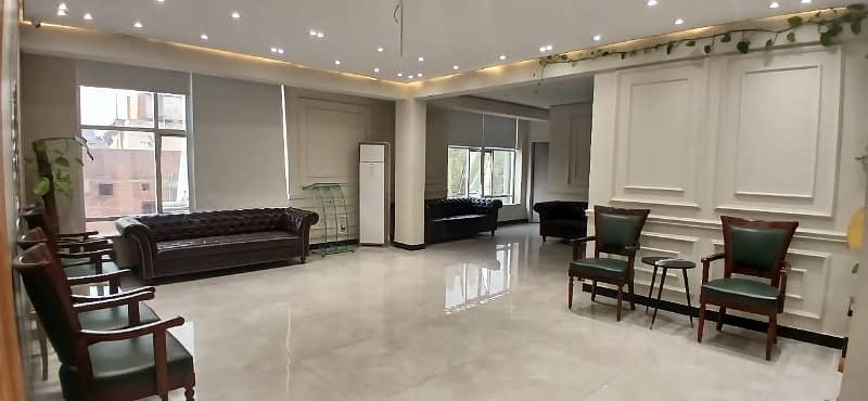 Fully Furnished Office 6000sqft Space Parking,Tiles, Lift Installed, Ceiling Installed 27