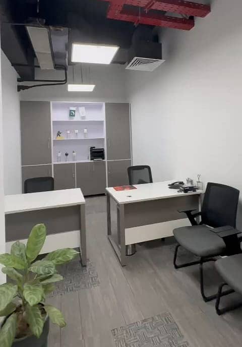 PC Marketing offers! Ready to Move 5,200 Sqft Fully Furnished Office Parking Space, Tiles, AC, Ceiling installed 23