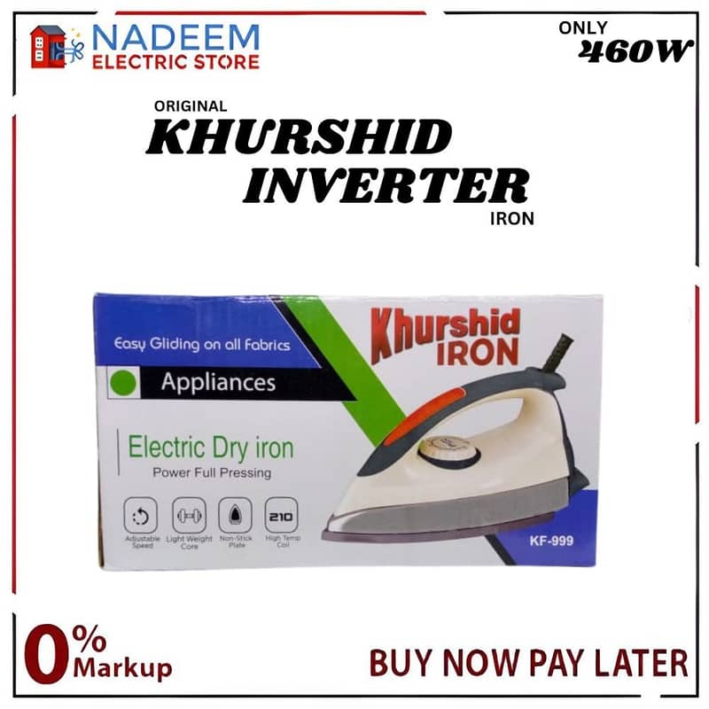 Khurshid Inverter Iron  KF -999  ( Only 460 watt ) 0