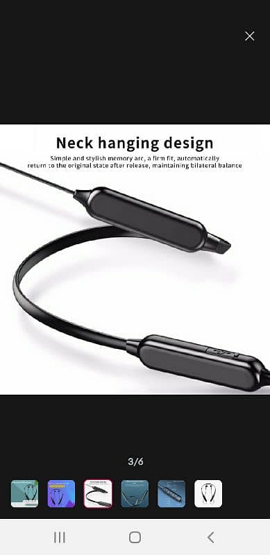 Wireless Bluetooth Headset Neck Hanging 1