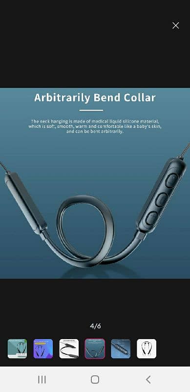 Wireless Bluetooth Headset Neck Hanging 2