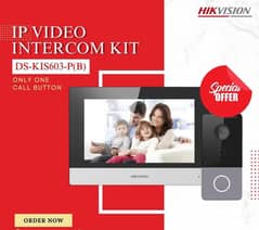 Audio Video Intercom IP based Network HIKVision IP Video Intercom Kit