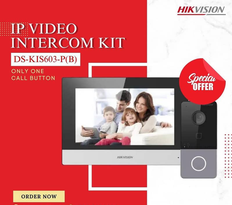 Audio Video Intercom IP based Network HIKVision IP Video Intercom Kit 2