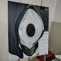 Painting Hijr-e-Aswad, Islamic Painting, Kaba