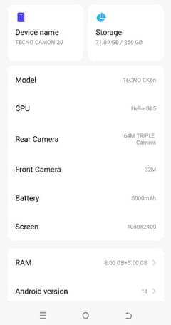 Tecno Camon 20