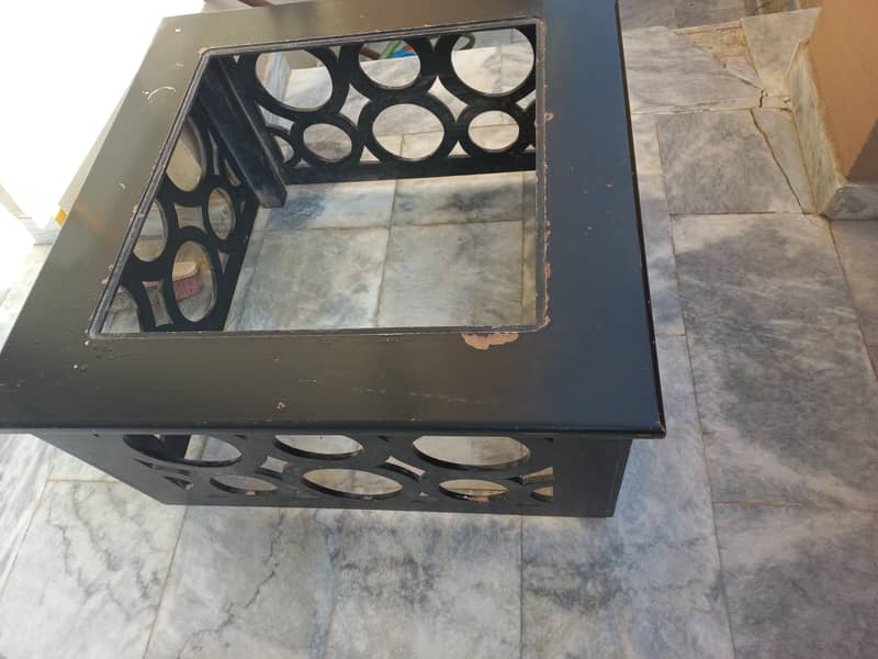 Square Center table without glass top 0