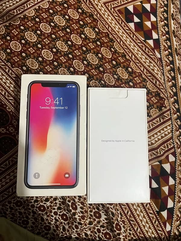 iphone x 256gb pta approved with box 10/9 4