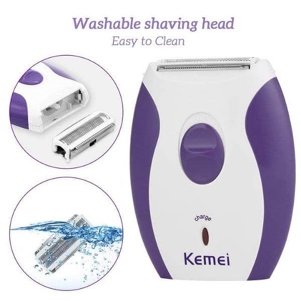 Kemei KM-280R Hair Removal Shaver for Women 4