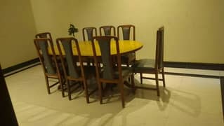 Dinning table with 8  chairs