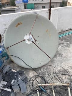 Dish with receiver, LNB & remote