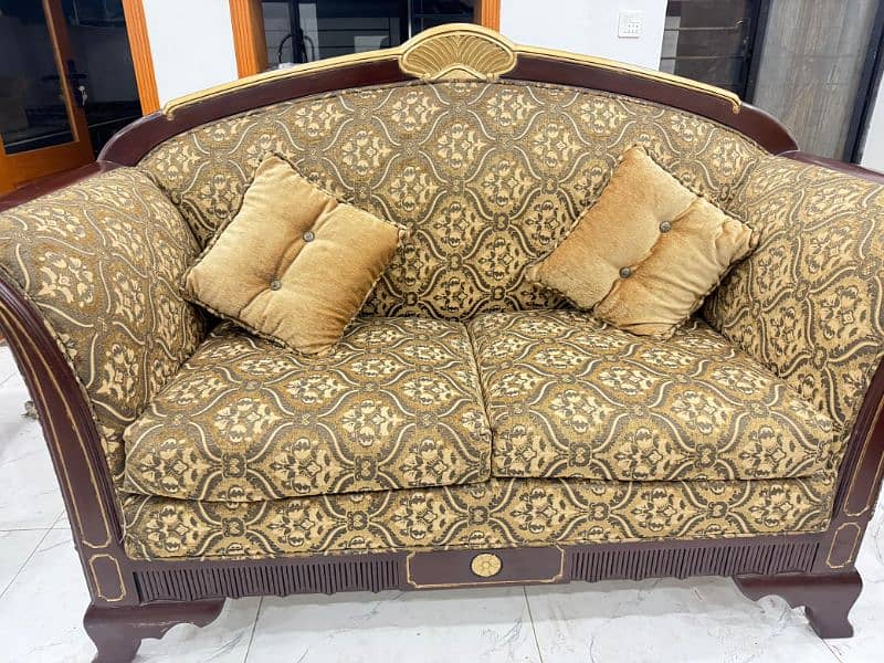 Ash Wood 6 seater Sofa Set 0