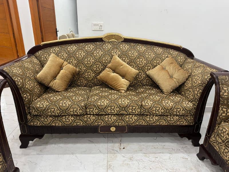 Ash Wood 6 seater Sofa Set 2