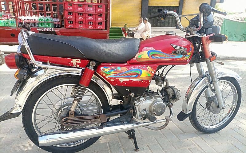 super power red colour model 2022 70cc bike for sale #0334-3031924# 2