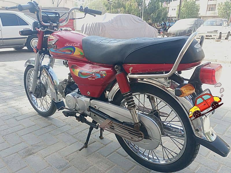 super power red colour model 2022 70cc bike for sale #0334-3031924# 7