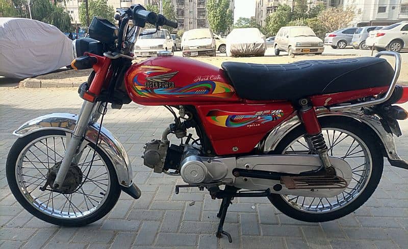 super power red colour model 2022 70cc bike for sale #0334-3031924# 9